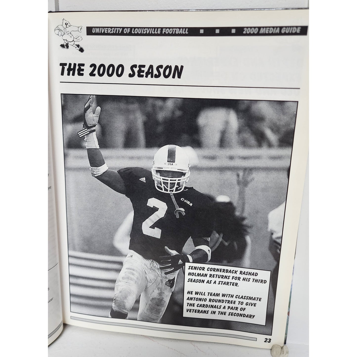 Louisville 2000 Cardinal Football Book 200 Pages Stats Photos Coach John Smith