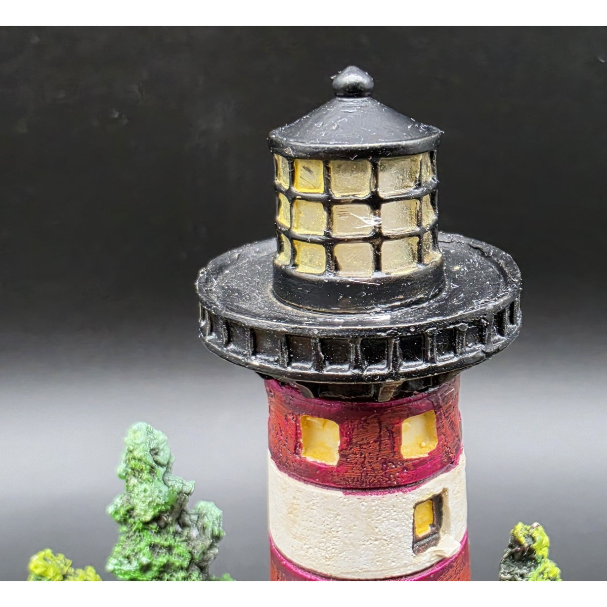 Vintage Light Up Musical Lighthouse Ocean Figurine Ship in Globe Lighted Statue