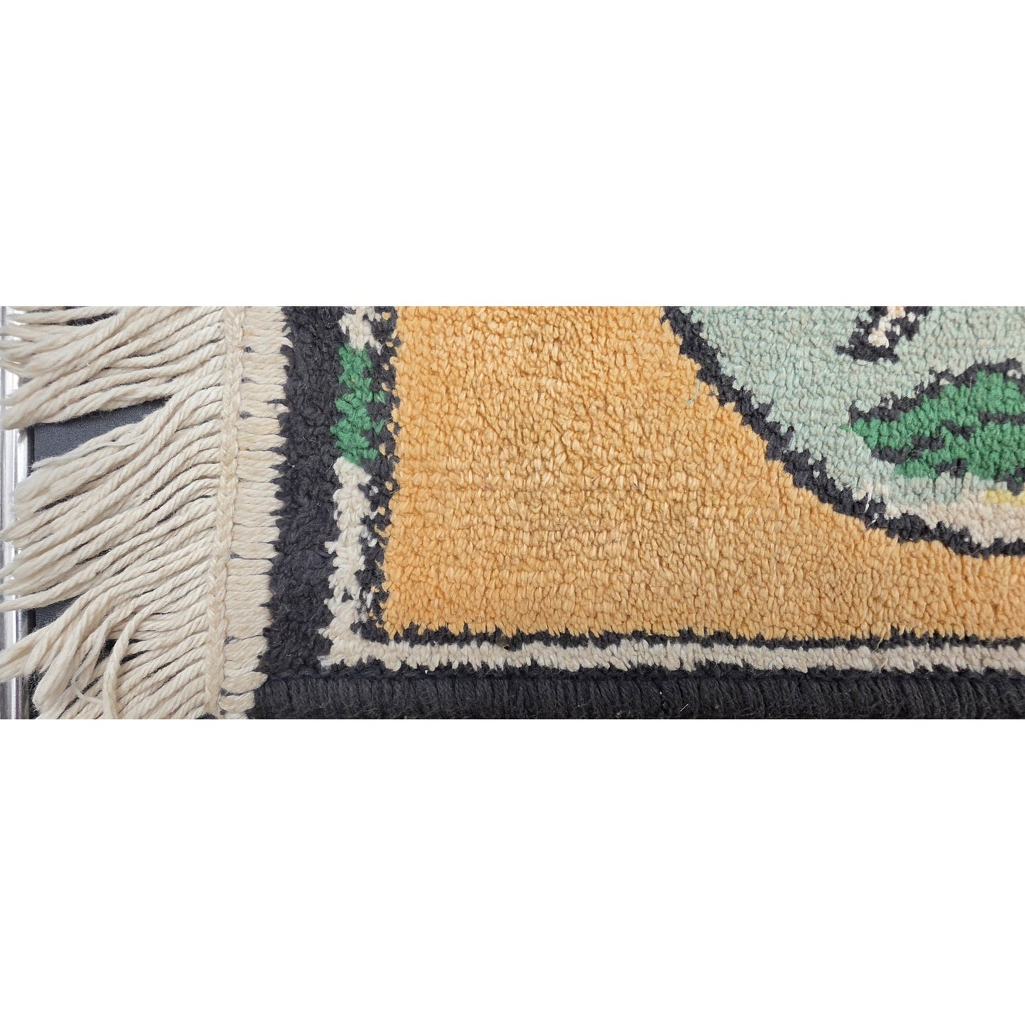 Vintage Disney Pinocchio & Friends Tapestry Rug w/ Fringe 21x34.5