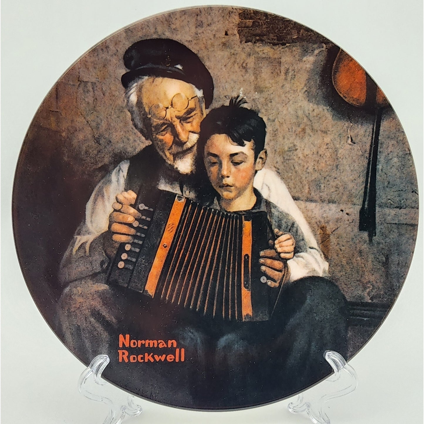 Set of 4 Norman Rockwell Collector Plates Knowles Ltd Ed True Classics w/ Cert