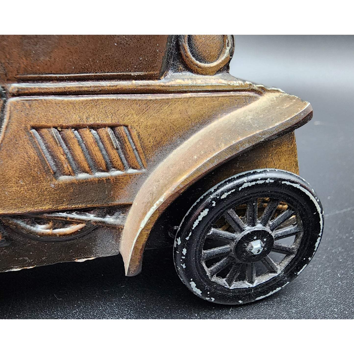 Vintage Brass Die‑Cast Car Bank First Federal Savings & Loan Canton Louisville
