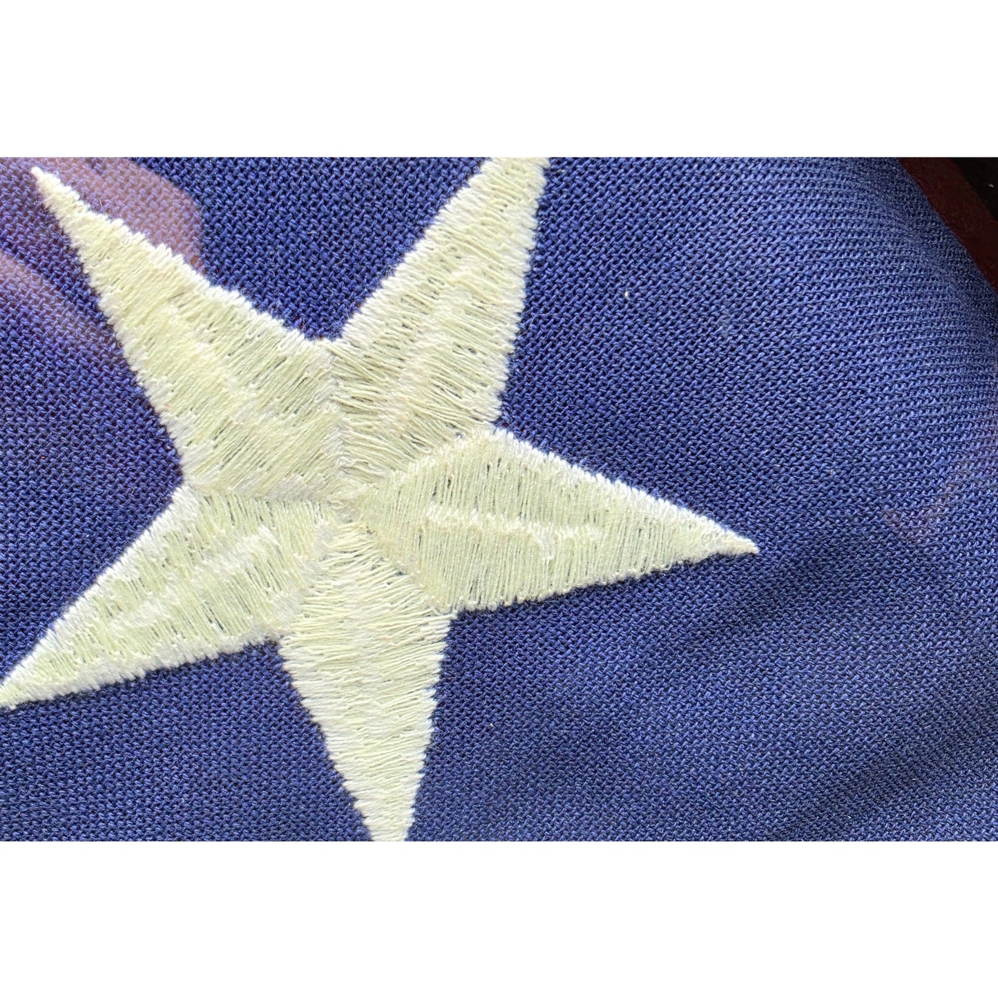 Vintage US Veteran Burial Flag in Solid Wood Triangular Display Case
