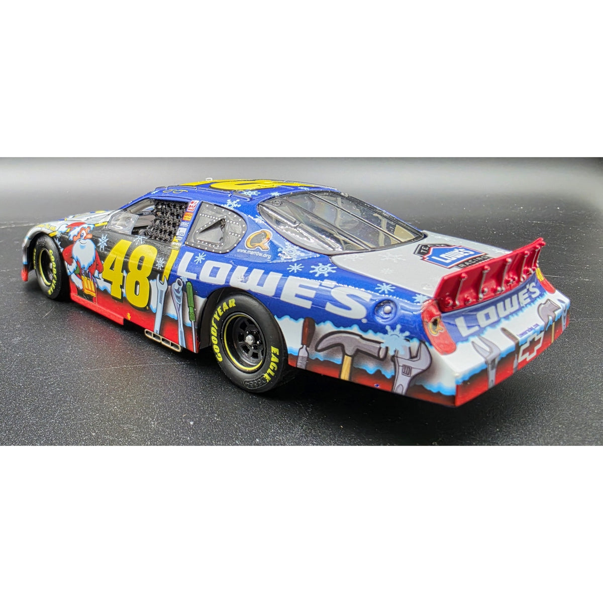 2007 Jimmie Johnson Sam Bass Holiday #48 Diecast Monte Carlo SS Display Case