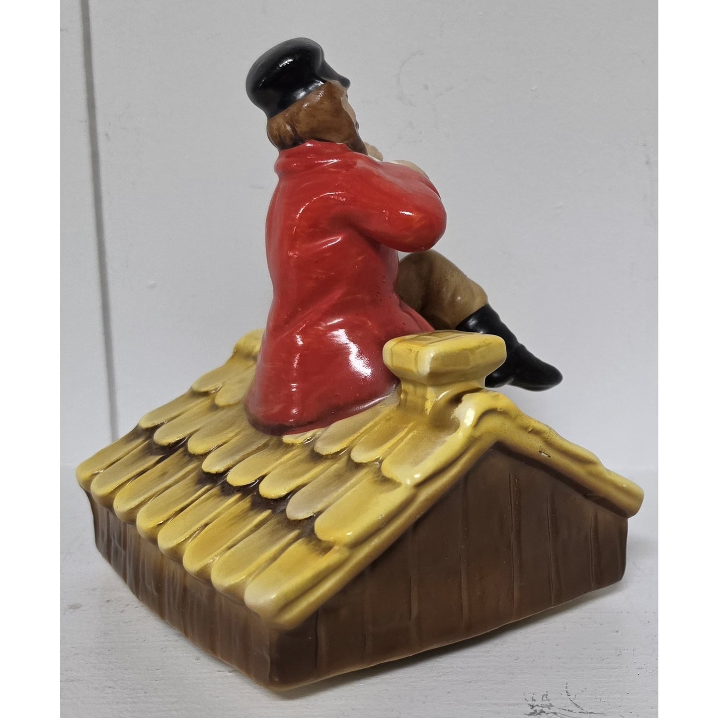Vintage Fiddler on the Roof Handpaint Ceramic Music Box Rotating Sunrise Sunset