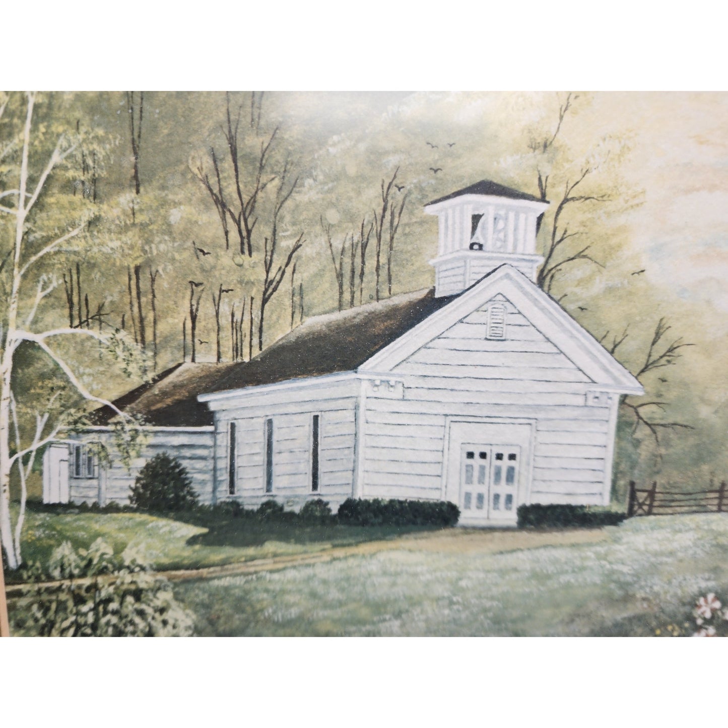His Eye Is On The Sparrow Signed Lithograph by Jim Hamilton 177/500 Framed Art