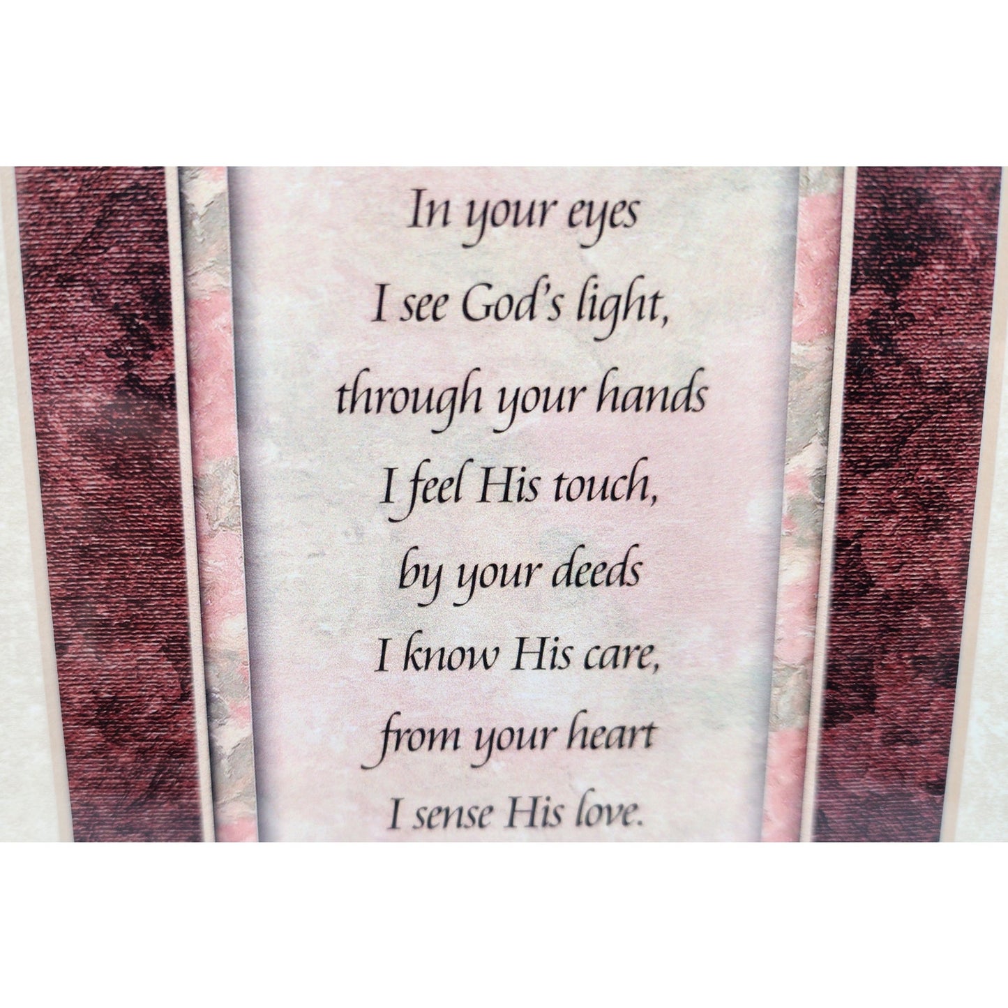 Ornate Gold Framed “Mother” Poem – 17" x 9.25" w/ 1 Thessalonians 1:2 Scripture