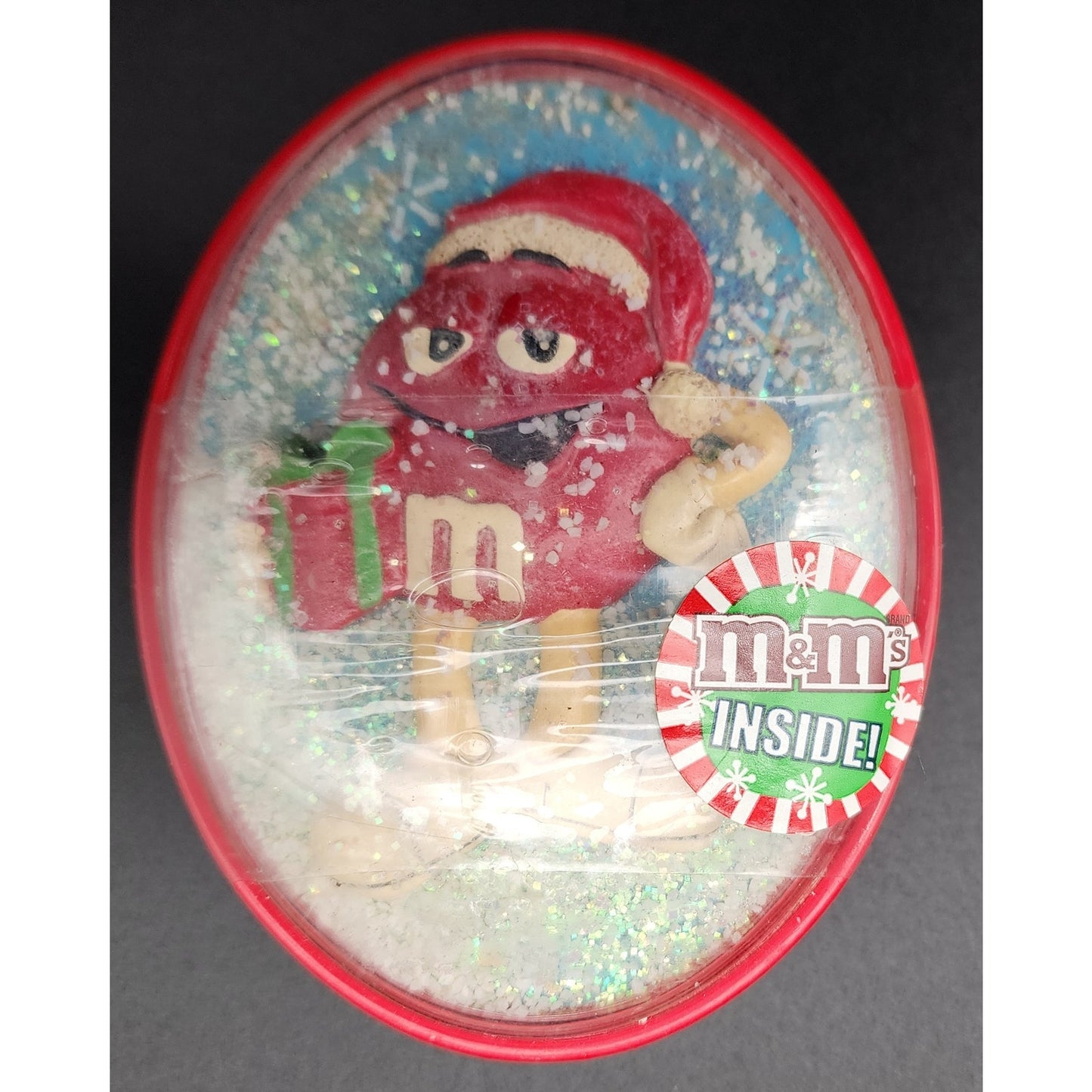 Vintage M&M’s Christmas Lot Ornaments, Gift Boxes & Mini Pail Bowl 1980s–90s