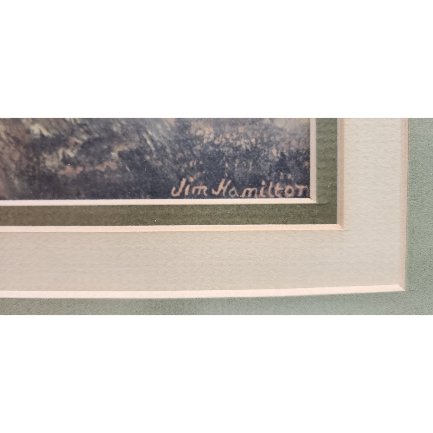 Rock of Ages Signed Lithograph, Jim Hamilton 266/500 Framed Inspiring Landscape