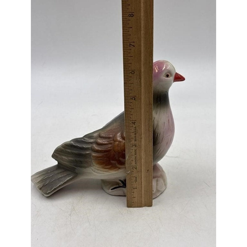 Vintage Pair of Pink Iridescent Pigeons - Made in Brazil - Beautiful!