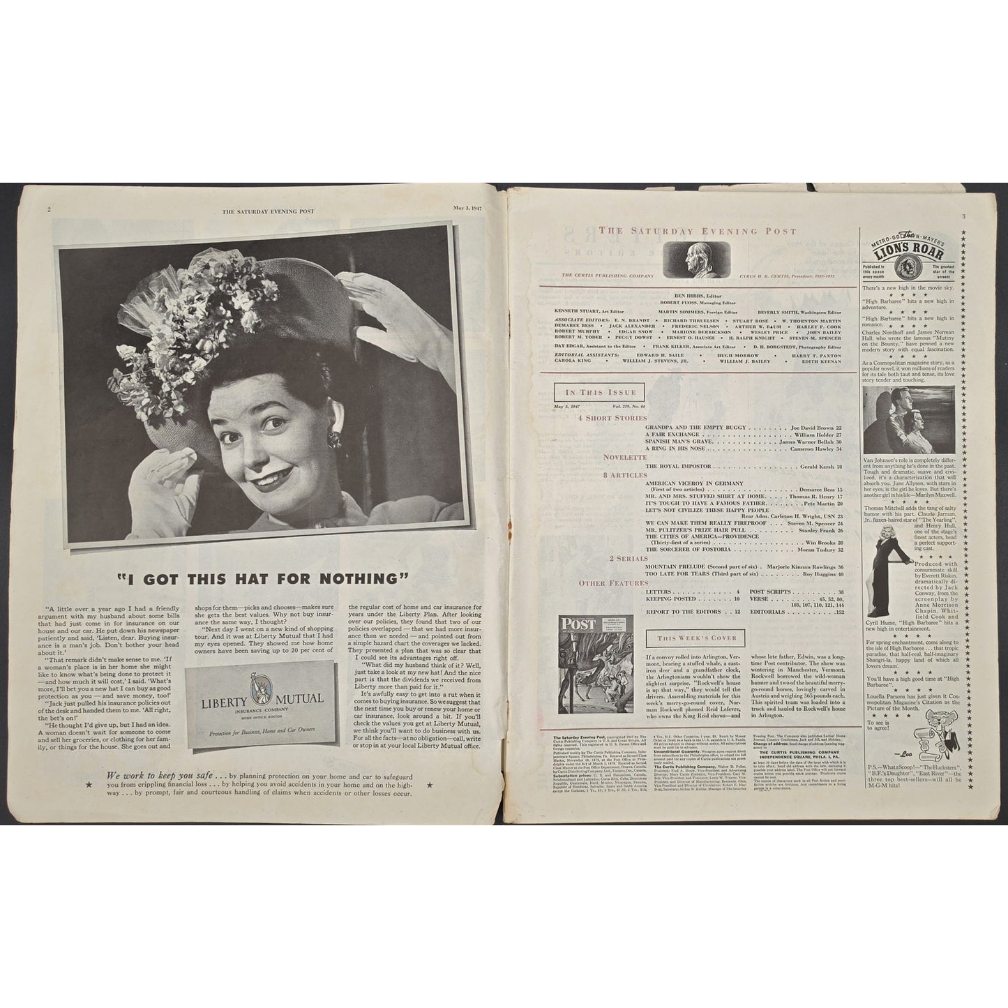 WWII Era Saturday Evening Post Lot 1942–1947 w/ Ads & Stories (3 Issues)