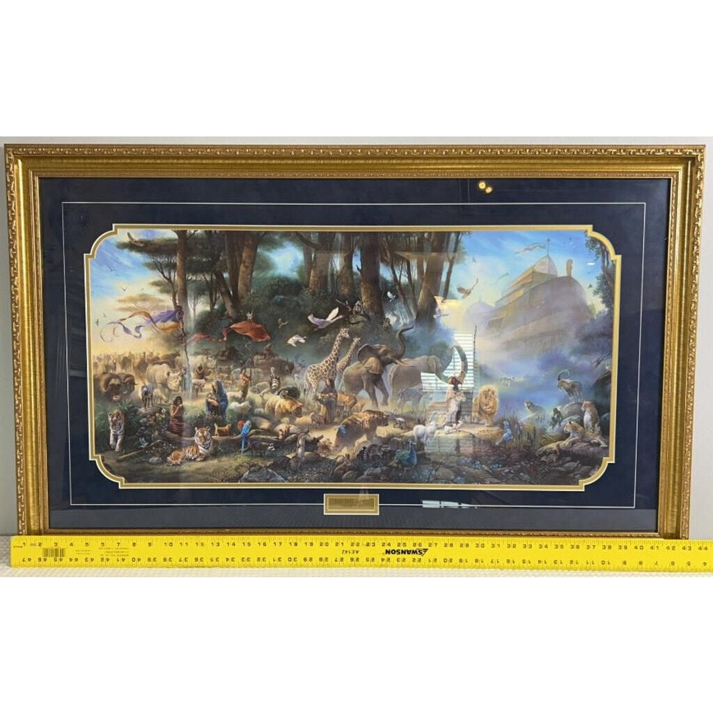 Tom duBois "The Invitation" Signed Ltd Ed Framed Print COA Noah's Ark 43"x26"