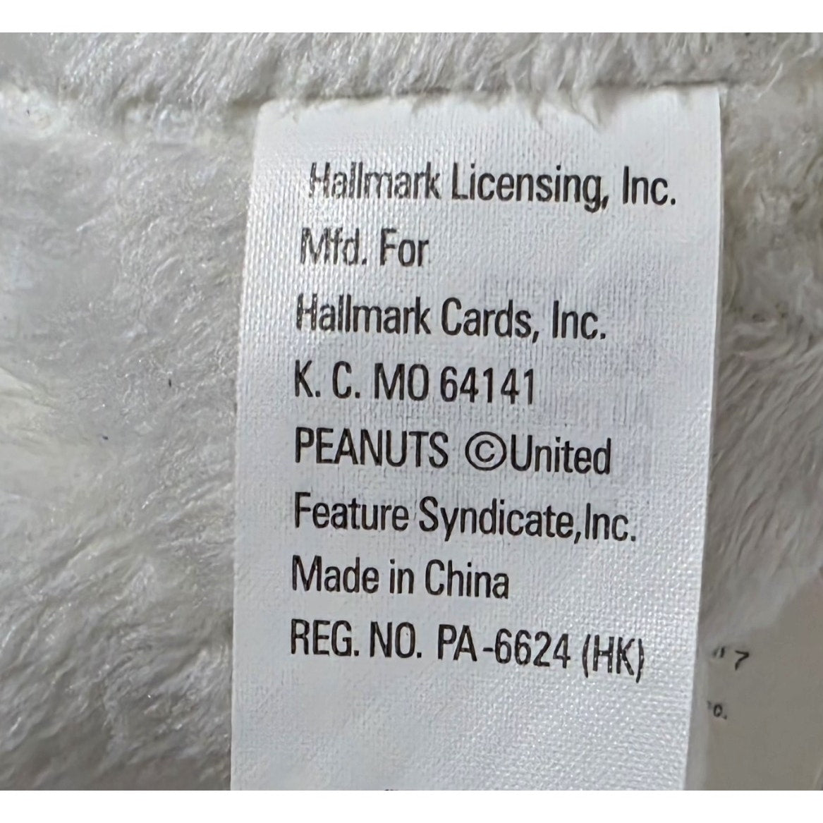 Hallmark Peanuts 2009 Snoopy Plush – Happiness Since 1950, Leather Tag, patina