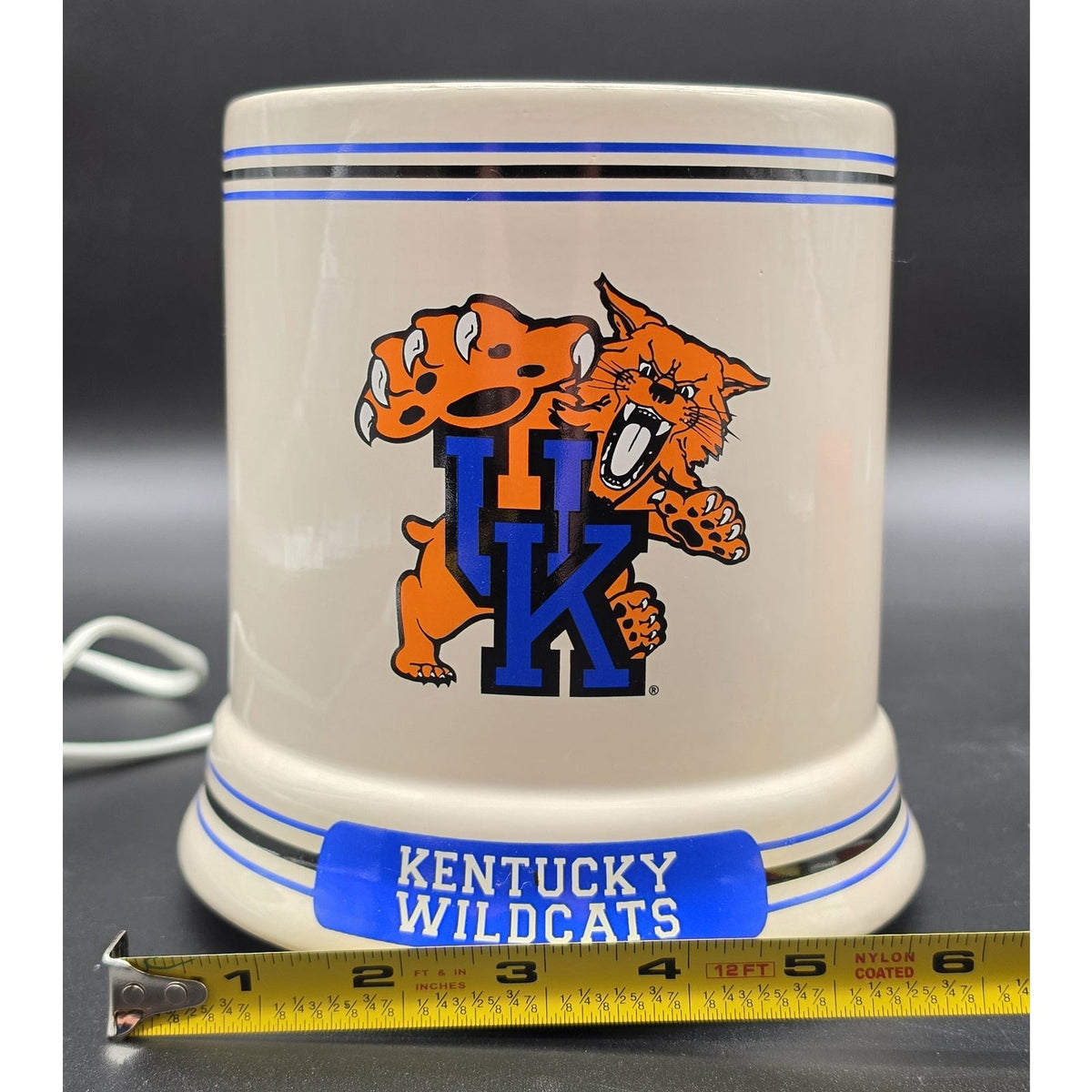 Vintage UK Kentucky Wildcats Ceramic Electric Candle Warmer Jar Melter W/ Scent