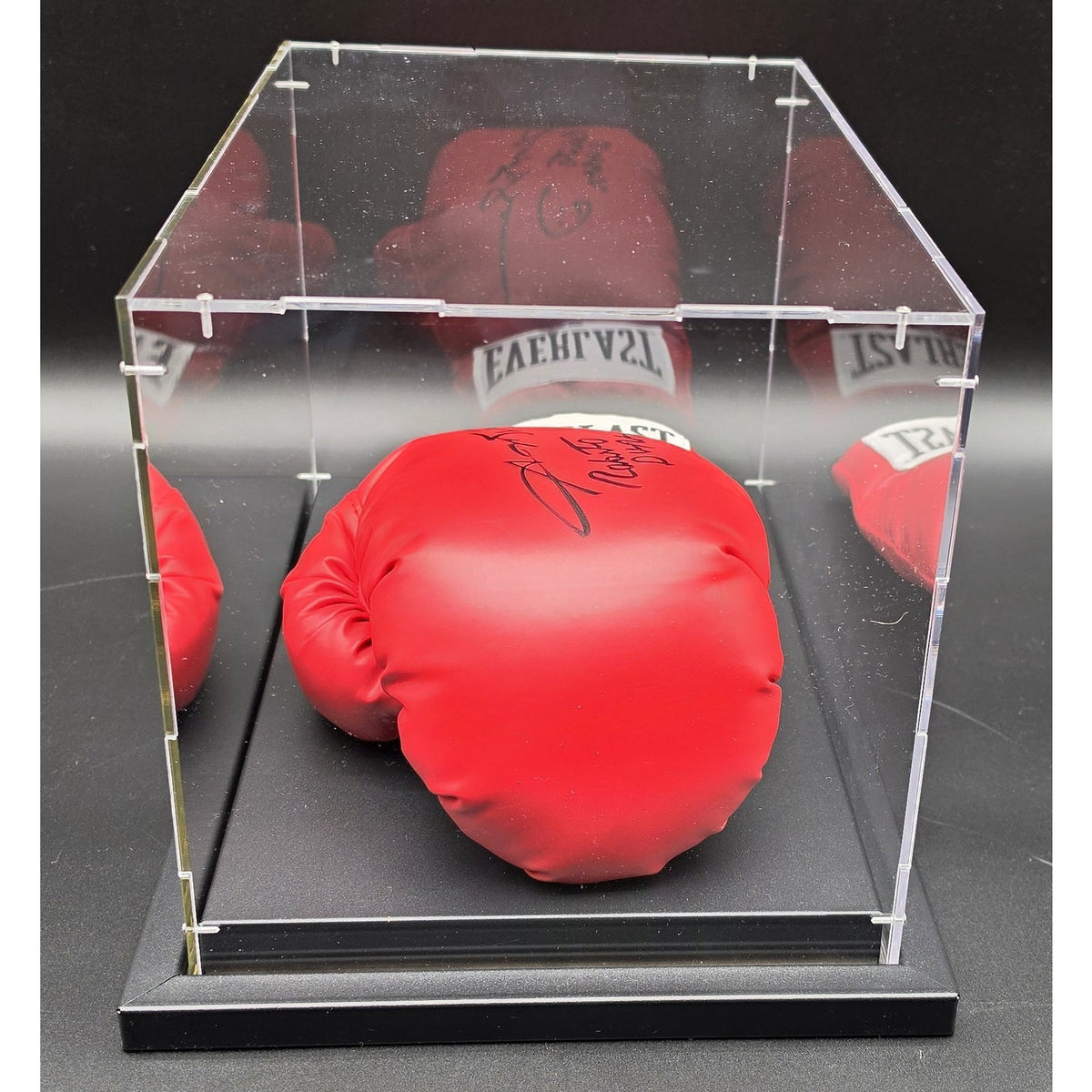 Roberto Duran Signed Everlast Boxing Glove & Framed 8x10 Photo Beckett PAAS COA