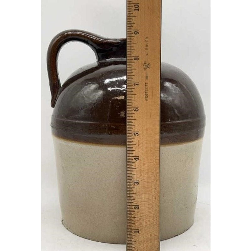 VTG Southern Stoneware Jug 2-Tone 9.25" Crock