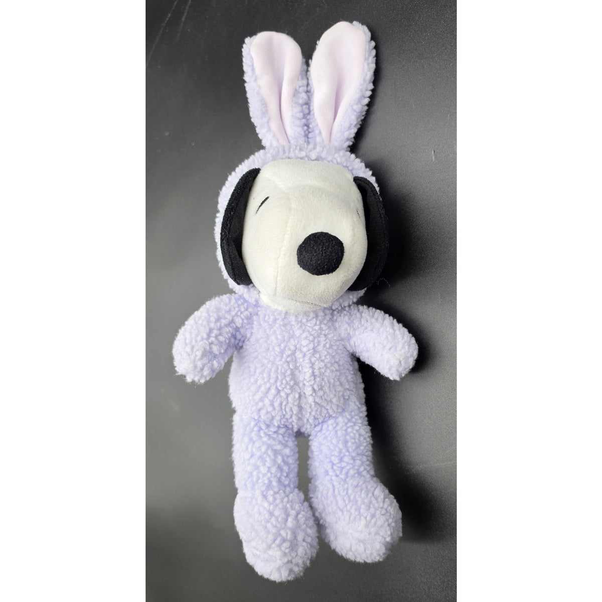 Vintage Peanuts Snoopy Easter Bunny Lavender Purple Costume Plush Hallmark 16"
